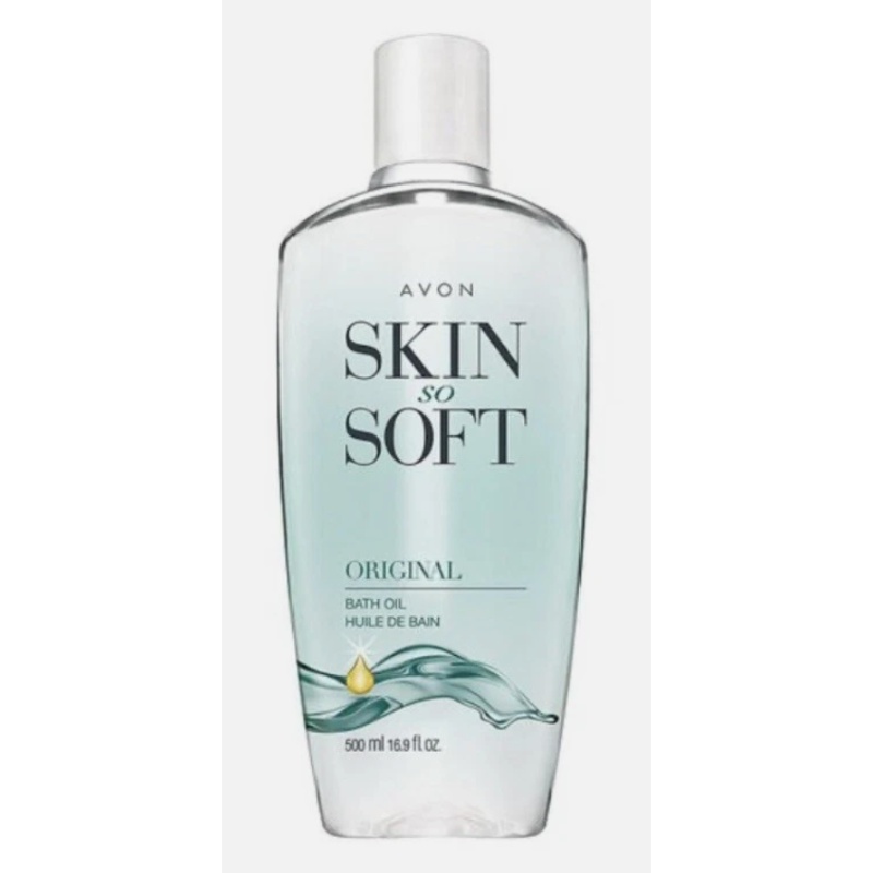 Avon Skin so Soft 16.9oz Unisex Original Bath Oil Bottle/2 Free Travel spray